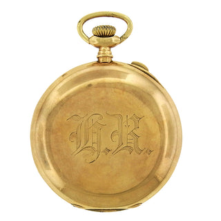 JE Caldwell 14K Split Chronograph Pocket Watch