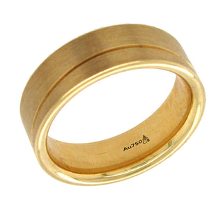 Christian Bauer: 18K Gold Gent's Wave Band