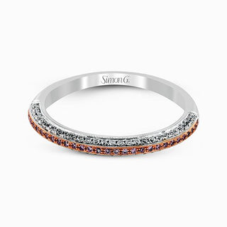 SimonG: Pink and White Diamond Ring