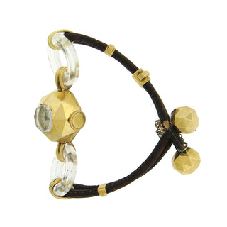 18K Gold Rock Crystal French Vintage Wristwatch