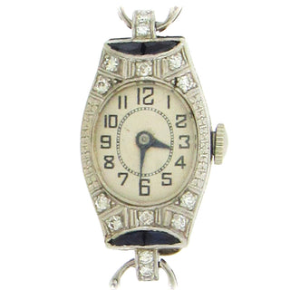 18K Gold and Diamond Art Deco Wristwatch