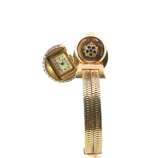 18K Sapphire Retro Modern Cocktail Watch