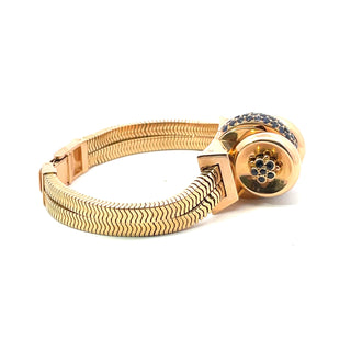 18K Sapphire Retro Modern Cocktail Watch