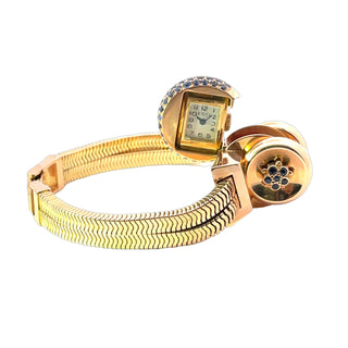 18K Sapphire Retro Modern Cocktail Watch
