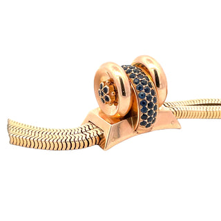 18K Sapphire Retro Modern Cocktail Watch