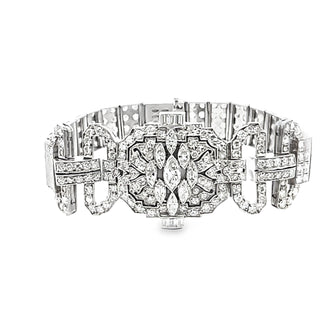 Diamond Platinum Covered Cocktail Watch, Circa 1950