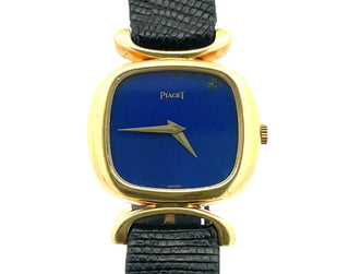 18K Lapis Piaget Stirrup Strap Bracelet Watch