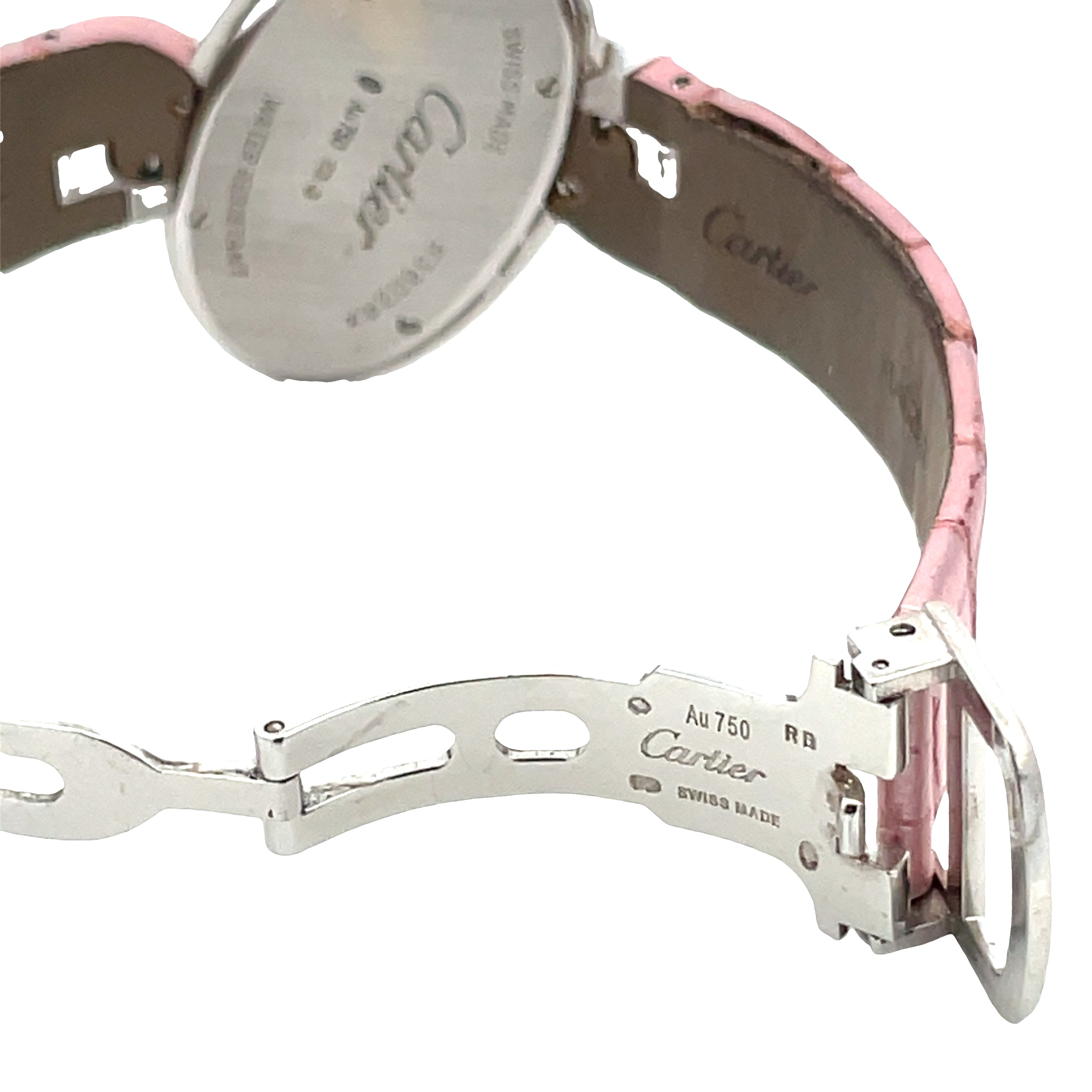 18K White Gold Diamond Delices De Cartier Elliptical Wristwatch