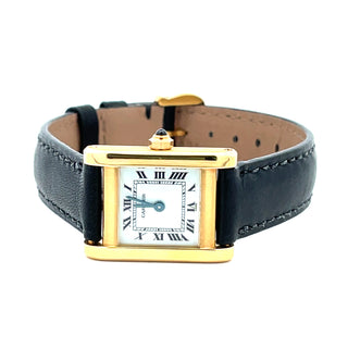 18K Gold Cartier Mini Tank Normale Wristwatch