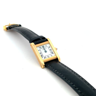 18K Gold Cartier Mini Tank Normale Wristwatch