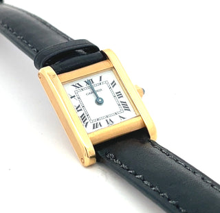 18K Gold Cartier Mini Tank Normale Wristwatch