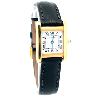 18K Gold Cartier Mini Tank Normale Wristwatch
