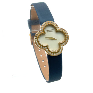 18K VCA Alhambra Diamond Wristwatch