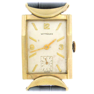 Gold-Filled Stylized 1940's Tank Wristwatch