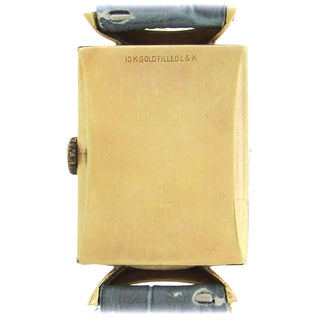 Gold-Filled Stylized 1940's Tank Wristwatch