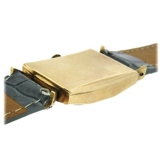 Gold-Filled Stylized 1940's Tank Wristwatch