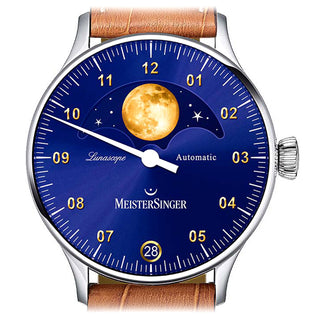 Stainless Steel Meistersinger Lunascope Automatic