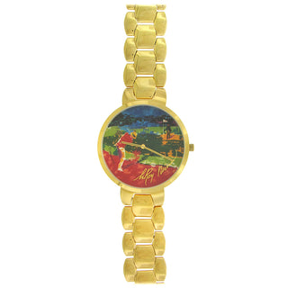 Leroy Neiman 'Chipping In' Quartz Wristwatch