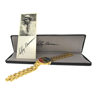 Leroy Neiman 'Chipping In' Quartz Wristwatch