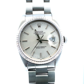 Rolex Datejust Ref. 16234 Stainless Steel White Gold