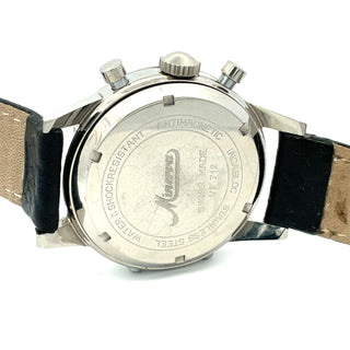 Stainless Steel Triple Date Calendar Chronograph