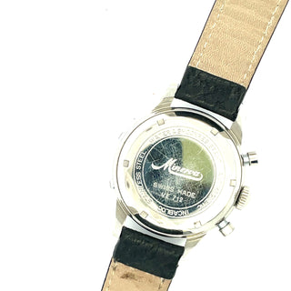 Stainless Steel Triple Date Calendar Chronograph