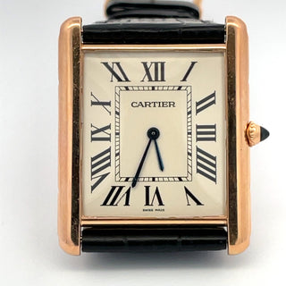 18K Rose Cartier Men's Tank XL