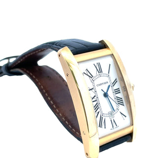 18K Cartier XL Tank Americaine Automatic Date