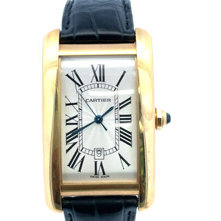 18K Cartier XL Tank Americaine Automatic Date
