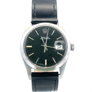 Stainless Steel Rolex OysterDate Ref. 6694 Black Dial