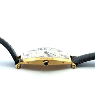 18K Cartier Ltd.Ed. Curved Tonneau Wristwatch, Circa 1980