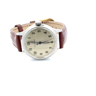 Stainless Steel Jaeger LeCoultre Military Watch, Circa 1947