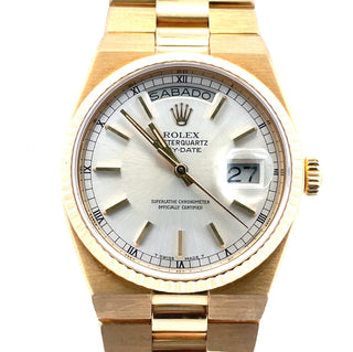 18K Rolex OysterQuartz Ref. 19018 Day-Date Wristwatch