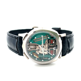 14K White Gold Buloba Accutron 210 Spaceview, 1960