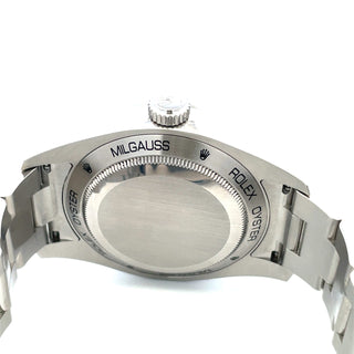 Stainless Steel Rolex Milgauss Blue Dial, B&P