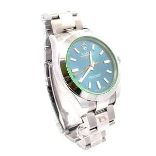 Stainless Steel Rolex Milgauss Blue Dial, B&P