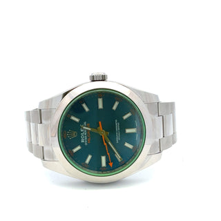 Stainless Steel Rolex Milgauss Blue Dial, B&P