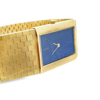 Piaget 18K Lapis Men's Bracelet Watch, 1970's