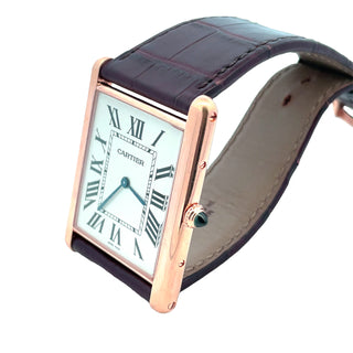 18K Rose Cartier Men's Tank XL