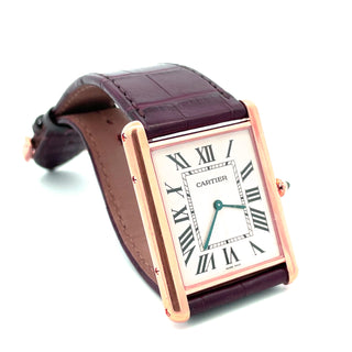 18K Rose Cartier Men's Tank XL