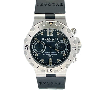 Stainless Steel Bulgari Divers Diagono Chrono