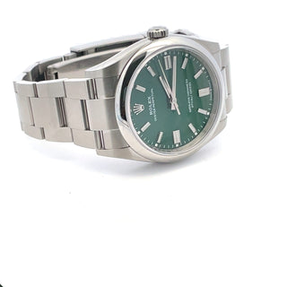 Stainless Steel Rolex Ref. 126200, Billiard Green Dial B&P