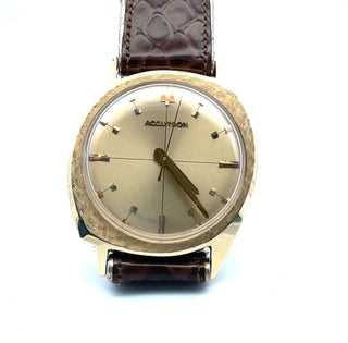 14K Gold Bulova Accutron Asymmetrical, 1966