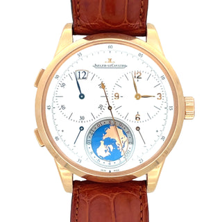 18K Rose JAeger-LeCoultre World Travel Time, B&P