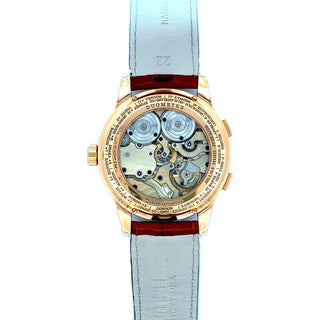 18K Rose JAeger-LeCoultre World Travel Time, B&P