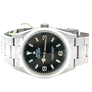 Stainless Steel Rolex Ref. 114270 Black Dial
