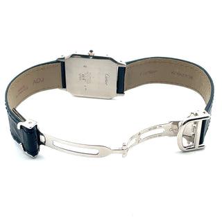 Platinum Cartier Santos Dumont Ultra-Slim, Circa 1980s