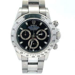 Steel Rolex Daytona Ref. 116520 Black Dial, B&P