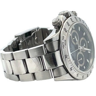 Steel Rolex Daytona Ref. 116520 Black Dial, B&P