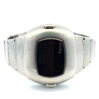 Silvertone 1970's Pulsar LED Wristwatch